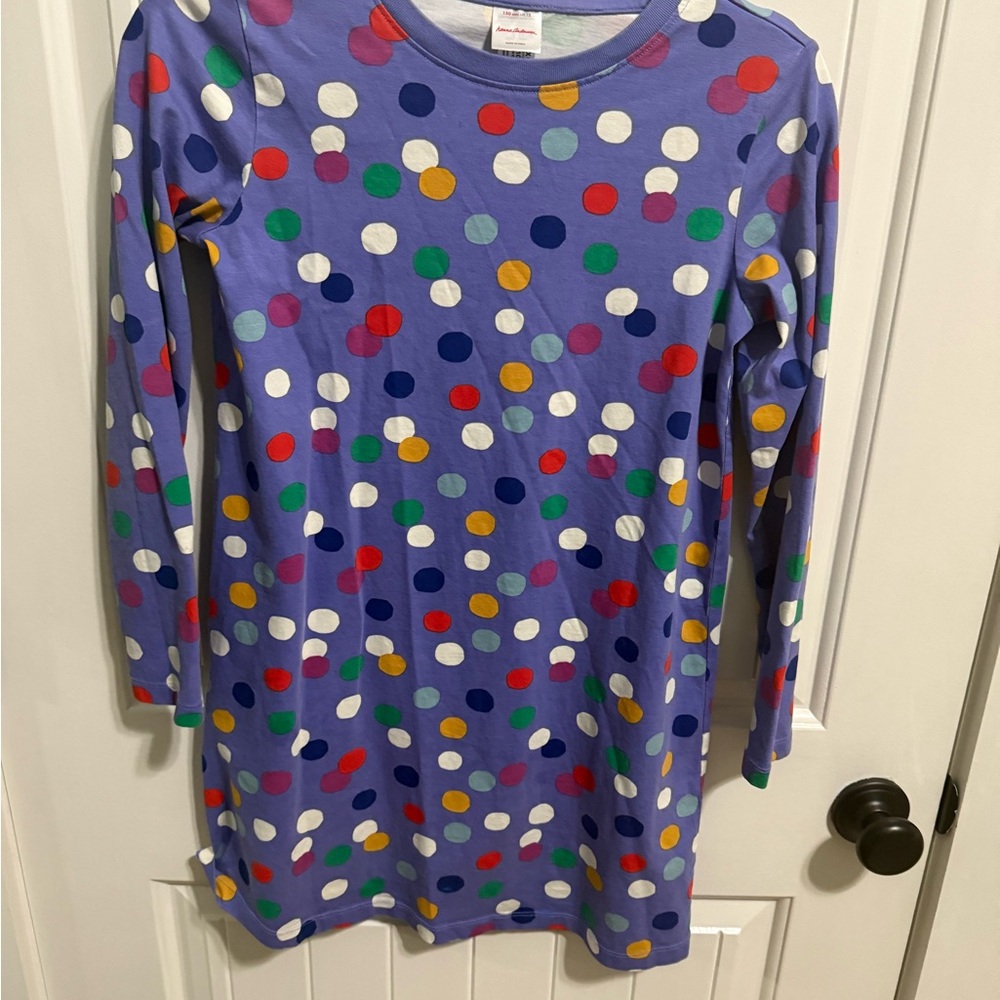 Hanna Andersson Multicolor Polka Dot Dress size 12. Excellent condition